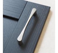 160mm Brushed Nickel Tapered Pinched Cabinet Handle