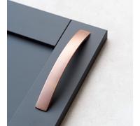 160mm Copper Cabinet Handle Brushed Antique Rose Gold Bridge Kitchen Cupboard Door Drawer Pull Wardrobe Furniture Replacement