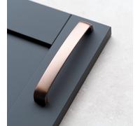 160mm Copper Cabinet Handle Brushed Antique Rose Gold Kitchen Cupboard Door Drawer Pull Wardrobe Furniture Replacement