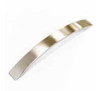 160mm Curved Grey Brushed Nickel Strap Kitchen Cabinet Handle
