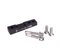 160mm Disc Brake Adaptor for Flat Mount Installation on Bike Bicycles, Compatible with For ROTOR Caliper (FR160 Black)