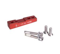 160mm Disc Brake Adaptor for Flat Mount Installation on Bike Bicycles, Compatible with For ROTOR Caliper (FR160 Red)