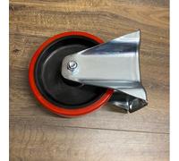 Sealey Castor Wheel SCW3160FP Fixed Plate Ø160mm Blue Elastic