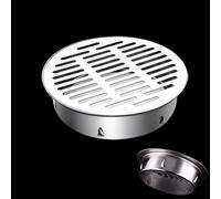 160MM Floor Drain Cover,304 Stainless Steel Drain Covers Filter,Round Flat Drain Grate Cover,Removable Floor Drain Cover,Anti-clogging Floor Drain Cover,For Balcony,Sinks,Garden