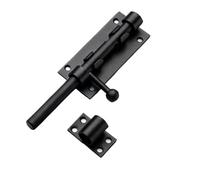 160mm Gate Latch Bolt Lock, SUS304 Stainless Steel Heavy Duty Sliding Gate Latch Bolt Door Lock with Padlock Hole, for Garages, Fence, Bedrooms