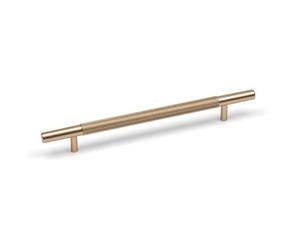 160mm Gold Brass Knurled Cabinet Handle Textured Cupboard Door Drawer T-Bar Pull Wardrobe Furniture Replacement Upcycle