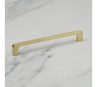 (160mm Handle) Brushed Brass Kitchen Bar Handles Gold 4 Sizes