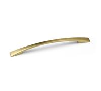 (160mm Handle) Brushed Brass Slim Bow Handles 128mm 160mm