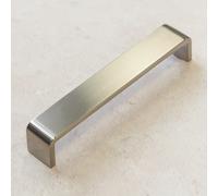 (160mm Handle) Brushed Nickel D Cabinet Handles 160mm 192mm