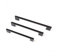(160mm Handle) Square Matt Black Handles 128mm 160mm 192mm