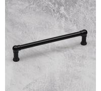 160mm Matt Black Cabinet Handle Kitchen Drawer Cupboard Industrial Pipe Pull