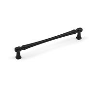 Handle & Home Matt Black Handle and Coordinating Knob - 160mm Handle