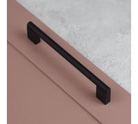 160mm Matt Black Knurled Cabinet Handle Textured Dark Boss Cupboard Door Drawer Pull Wardrobe Furniture Replacement