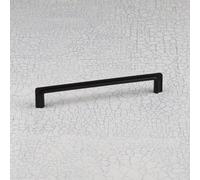 160mm Matt Black Ribbed Handle