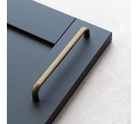 160mm Matt Brass Cabinet Handle Dark Gold Kitchen Cupboard Door Drawer Pull Bedroom Bathroom Replacement Furniture