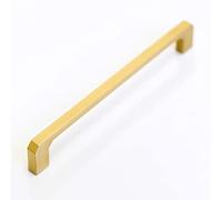 160mm Matt Brushed Brass Gold Angular D Handle for Kitchen Cabinet | Bathroom Cupboard | Bedroom Office Furniture | Replacement | Upcycle