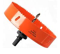 160mm Multi Hole Saw for Wood Cutting, Extra Solid HSS Bi-Metal Drill Bit Circle Cutter for Drywall, Plywood, Fiberboard and Pipe Vent