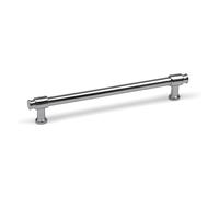 160mm Polished Chrome Cabinet Handle Silver Cupboard Door Drawer Furniture Pull Industrial Pipe Design