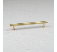 160mm Satin Brass Cabinet Handle Gold Textured Fluted Kitchen Cupboard Door Drawer Pull Bathroom Bedroom Furniture Replacement