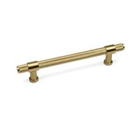 160mm Satin Brass Heavyweight Knurled Cabinet Handle Kitchen Cupboard Door Drawer Pull Wardrobe Furniture Replacement Upcycle