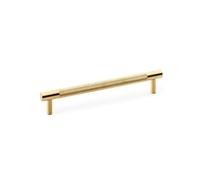 160mm Satin Brass Knurled Cupboard Handle Cabinet Door Drawer Pull Wardrobe Furniture