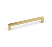 160mm Satin Brass Square Cabinet Handle Gold Cudboard Door Drawer Pull