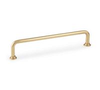160mm Slim Polished Brass Cabinet Handle Curved Cupboard Door Drawer Pull