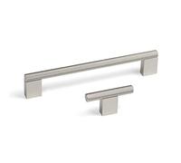 160mm Textured Knurled Brushed Nickel Boss Kitchen Cupboard Handle Cabinet Door Drawer Furniture Pull