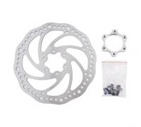 160mm with 6-Hole Mounting and 44mm Bolt Circle Designed for Brake System Integration on Various Bikes (with adapter and screw)
