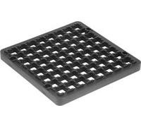 160mm x 160mm Square Gully Grid Black