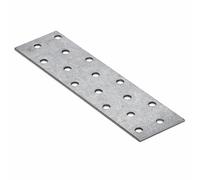 160mm x 40mm Galvanised Perforated Flat Plate Connector Joining Plates Metal Brace Brackets for Wood 2mm Thick Steel PP4 (Pack of 10) L03-06ABC