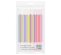 160Pcs 2.5mm 32 Colors 3D Pen Filament Refill for 3Doodler Start+ 3D Pen Low Printing Temperature 2.5mm PCL Filament Each Color 15cm x 5pc