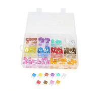 160Pcs 3A 5A 7.5A 10A 15A 20A 25A 30A 35A 40A APM ATM Auto Car Truck SUV Mini Blade Type Fuse Kit Protected circuits