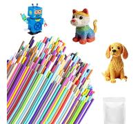 160Pcs 3D Pen Filament Refills,3D Doodler Pen Refills(32 Mixed Colours),2.5mm 3D Printing Pen Refills for 3doodler Start 3D Pen,PCL Low Print Temperature for Children's Creative Art,DIY Craft Project