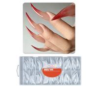 160Pcs ABS False Nails Tips Long Acrylic French Traceless for Wedding Travel ABS Extension