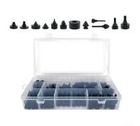 160pcs Auto Body Repair Kit Black Rubber Clips(160pcs)