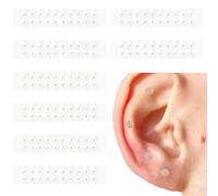 160PCS Ear Seeds, Gold Acupuncture Ear Seeds, Disposable ACU Seeds Health Care Sticker Kit for Men and Women Migraines Anxiety Stress Insomnia Depression Relief (8 Sheets)