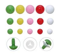 160Pcs Safety Eyes and Washers for Crafting Crochet - Thalinfayi 10-24mm Solid Color Plastic Safety Eyes Crochet Eyes for Handmaking of Amigurumi, Crafts, Crochet Toy and Stuffed Animals