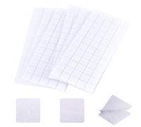 160Pcs Self Adhesive Dots, Chostky 80 Pair 20mm Diameter Sticky Back Hook and Loop Coins Double Sided Hook Loop Dots Fastener Tapes for Home Office(White Square)
