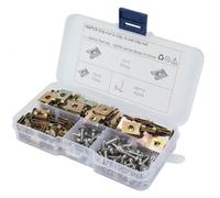 160pcs Spire U Clip No. 6 Fastener Set Manganese Steel