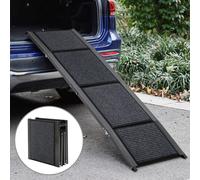 160x44cm Outdoor Foldable Metal Dog Ramp Non-slip Pet Ladder For Car