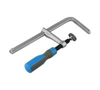160x60mm Dovetail Clamps with Soft-Grip Handle for Track Saw Guide Rails, Chrome Steel Fixed Clip with Plastic Handles, for Woodworking(1PCS)