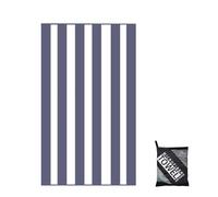 160x90cm Grey Stripe Beach Towels in a Bag Large Microfibre Thin Beach Towel for Adults,Quick Dry Sand Free Light Bath Towel Pool Towel for Men Women,Bathroom,Holiday,Yoga,Gym Sports,Swimming