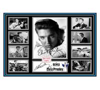 (161) Elvis Presley Music Legend Signed A4 Photograph (21 X 297 CM) Art Work Wall Art Display Great Gift Idea (REPRINT) #####