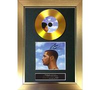 #161 GOLD DISC DRAKE Nothing Was The Same Signed Autograph Mounted Cd Cover Record Reproduction PRINT A4 Rare Perfect Present Birthday Christmas (297 x 210mm) (Gold Frame)