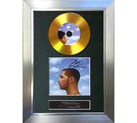 #161 GOLD DISC DRAKE Nothing Was The Same Signed Autograph Mounted Cd Cover Record Reproduction PRINT A4 Rare Perfect Birthday (297 x 210mm) (Silver Frame)
