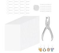 161 pieces heat shrink set, key holder BOPS material, set to make various heat activated sheets of colors and shapes