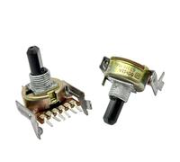 161 Type Duplex Potentiometer A50K Left And Right Shaft Length 15MM 1Pcs