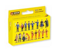 16122 Noch HO Station Characters Various 18 Pieces XL Size Scale 1:87