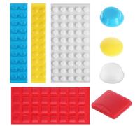 162 Pcs Low Vision Aids, Bump Dots for Visually Impaired, Braille Stickers, Adhesive Bump Dots Raised Tactile Dot for Elderly, Blind (Yellow,Blue,White,Red)